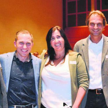 Tief in den Mega-Vorbereitungen - Der Vorstand bleibt konstant: (v. l.) Marco Borioli, Präsident Christian Füglistaller, Yvonne Bodmer, Manfred Christen und Vizepräsident Andrea Hebeisen. Bild: Roger Wetli