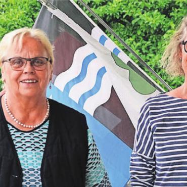 Alle Sitze verteidigen - Bertha Hübscher (links) und Ursula Frick treten wie Stephan Bamert (nicht auf dem Bild) zu den Wahlen im Oktober an. Bild: zg