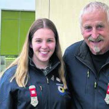 Deutlich mehr als im Vorjahr - Beste Gewehrschützen im Bezirk Muri: Selina Koch und Willy Keusch, beide Schützengesellschaft Boswil. Bild: zg