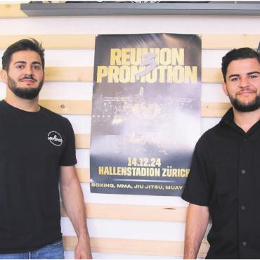 Über 3000 Tickets verkauft - Die Brüder Arben (links) und Albert Shtufi organisieren gemeinsam mit ihrem Kollegen Alfred Kqira (nicht im Bild) die Reunion Promotion Fight Night. Kqira und Arben Shtufi werden ebenso kämpfen wie Roy Cipriano. Bild: Archiv/jl