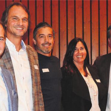 Aufwand wurde nicht belohnt - Der Vorstand des Gewerbevereins Region Mutschellen ist ein eingespieltes Team: (v. l.) Präsident Christian Füglistaller, Manfred Christen, Marco Borioli, Yvonne Bodmer und Vizepräsident Andrea Hebeisen.