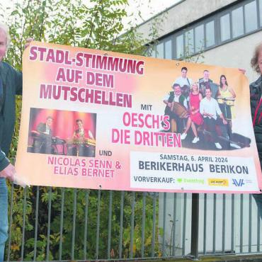 Die Stars der Volksmusik - Urs Schweizer (links) und Fritz Luchsinger freuen sich auf ihren nächsten gemeinsamen Event. Bild: Sabrina Salm