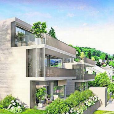 Beste Aussichten von Ihrem neuen Zuhause - So werden die neuen Wohnungen von aussen aussehen. Bild: zg