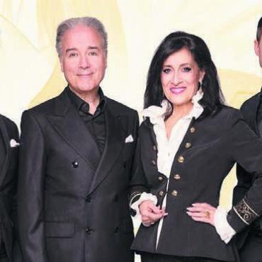 Unentdeckte Perlen - David Ruosch (Zweiter von links) und Christina Jaccard (Zweite von rechts) bringen zusammen mit Fridolin Blumer (rechts) und Andreas Wettstein den Gospel nach Boswil. Bild: zg