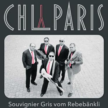 Ehre für die Kultband - Ein spezielles Bild zum Jubiläum der Kultband: Die Etikette des «Chly Paris»-Weins wird von «The Hardy’s Bubbles» geziert.