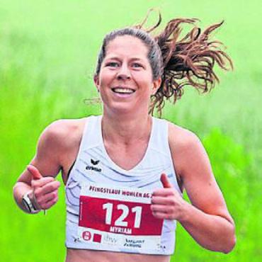 Olympionike und tolle Geschichten - Wie im letzten Jahr holt Myriam Keiser (Cham) den 2. Rang im Hauptlauf.
