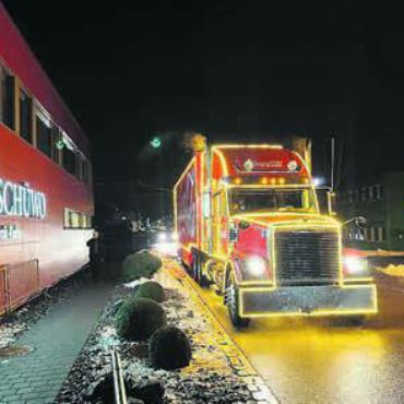 Rundum ein toller Anlass - Ein ganz besonderes Erlebnis: der Weihnachtstruck bei Nacht.