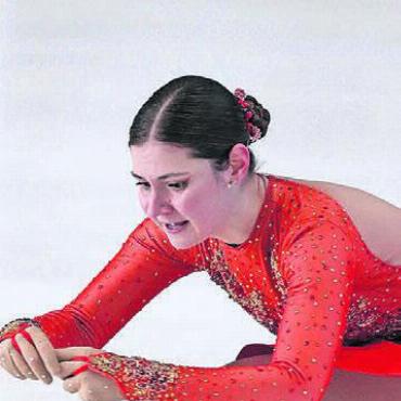 Zweimal Gold und einmal Silber - Ebenfalls Gold ging an Nadine Barandun für ihre Kür. Bild: zg