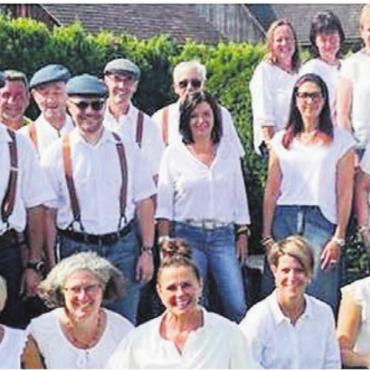 Einfach Spass am Singen - Die Sarmi-Singers waren auch am 850-Jahr-Sarmenstorf-Anlass im Einsatz. Bild: zg