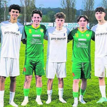 Die Älteren setzen sich durch - Die drei Brüderpaare (von links): Leonardo und Luca Nascimento, Mattia und Alessio Bochicchio, Leandro und Marlon Rizzo.