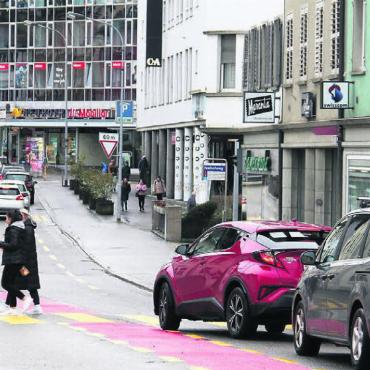 Quantensprung möglich - Das Wohler Zentrum soll am Postplatz und an der Zentralstrasse (Bild) aufgewertet werden. In diesem Projekt steckt viel Hoffnung, meinen viele Parteien. Bild: mo
