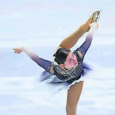 Gold und Silber für den EC Wohlen - Holte Gold für den Eislaufclub Wohlen: Linda Brandis.