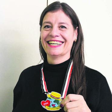 Immer ein Smile für alle - Cassandra Buri, Kopf des Monats Februar, bescherte mit ihrem Team dem Publikum einen Top-Grossanlass. Bild: dm