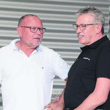 Zuverlässigkeit in Person - Gute Freund geworden: Roland Trottmann und Werner Weibel.
