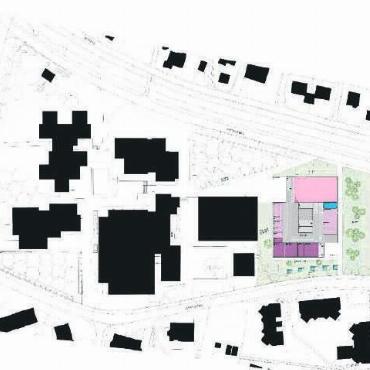 Weiterhin ein wichtiger Partner - Favorisierter Standort im Areal Bünzmatt: Ein neues Zyklus-1-Schulhaus auf der grünen Wiese gleich neben dem Schulhaus Bünzmatt III. Bilder: pd