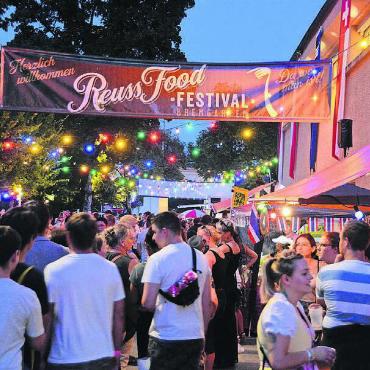 Spass und Genuss am Fluss - Noch mehr Schlemmen: In diesem Jahr wird die Anzahl der Foodstände am Reussfoodfestival fast verdoppelt.