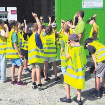 Einsatz, der sich lohnt - Besuch des Recycling-Paradies Muri. Bild: zg
