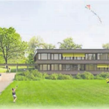 Mit viel Licht lernen - Schulhaus im Grünen: Das Neubauprojekt in Staffeln.