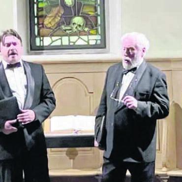 Liturgische Gesänge - Das Kosaken-Vokalensemble aus St. Petersburg begeistert die Zuhörer. Bild: pd