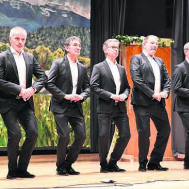 Dreistündiger Ohrenschmaus - Die A-cappella-Formation Ostinato bereicherte am Freitag das Programm.