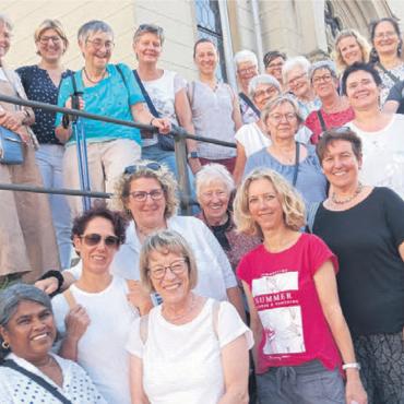 Auf der Spur des Wassers - Das obligate Gruppenfoto durfte natürlich nicht fehlen. Bild: zg