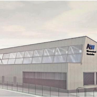 Lokale erneuerbare Energie - Die Wärmezentrale bildet das Herzstück des AEW-Wärmeverbunds Mutschellen, der ab der Heizperiode 2027/2028 schrittweise in Betrieb genommen wird. Bild: zg