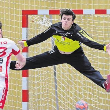 Traum-Debut in der NLA - Carlos Caforio (hier im Dress von Handball Wohlen) gibt sein NLA-Debut. Bild: jg