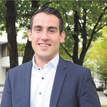 «Kann von allen etwas lernen» - Tim Hoffmann möchte wie einst Silvan Hilfiker als Freiämter Jungfreisinniger den Sprung nach Aarau schaffen. Bild: Chregi Hansen