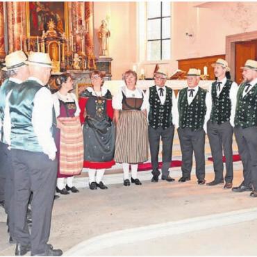 Vielseitige kulturelle Momente - Der Jodlerklub «Heimelig», Villmergen, umrahmte mit feierlichen Liedern den festlichen Anlass.