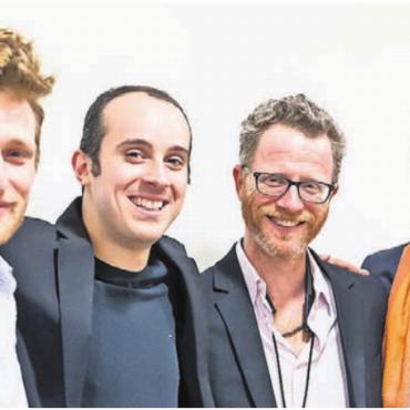 Feinzeichnung, Flow und Fernweh - Yuval Cohen (Zweiter von rechts) kommt mit seinem Quartett nach Muri. Bild: zg