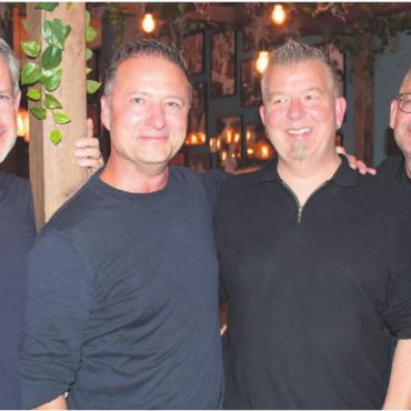 Die Partykönige sind zurück - Startklar für das rauschende Comeback (v. l.): Giuseppe Barbato, Christian Staub, Patrick Amstutz, Fabian Bürkli, Markus Meyer, Michael Meyer, Bilder: Daniel Marti / zg