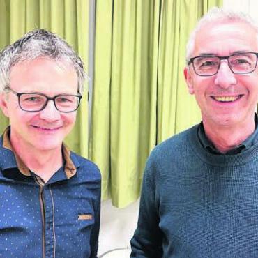 Vereinendes Experiment - Urs Koepfli, Präsident der Musikgesellschaft Villmergen, und Markus Konrad, Präsident des Musikvereins Wohlen.