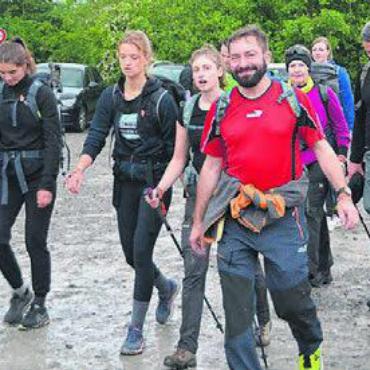 Rund 1440 Läufer angekommen - Gute Laune gehörte am Rigimarsch trotz 65 Leistungskilometern dazu. Bild: rwi