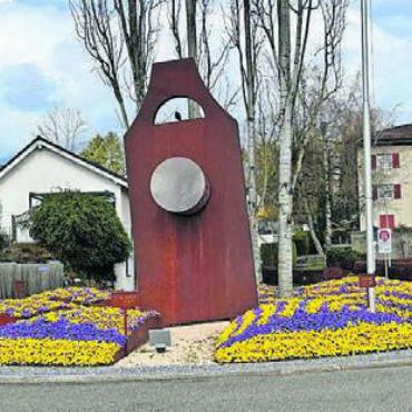 Nächstes Grossprojekt - Für seinen Kreiselschmuck erhält Hägglingen ganz viel Lob von allen Seiten. Bild: gk