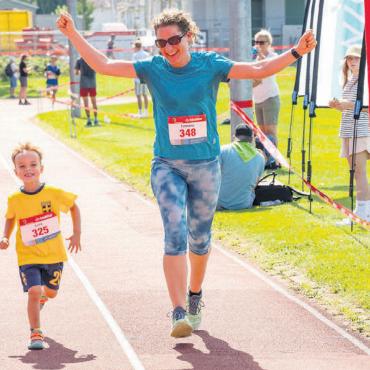 Cooler und hitziger Lauf - Ein Anlass für Gross und Klein. Bilder: Stefan Hotz