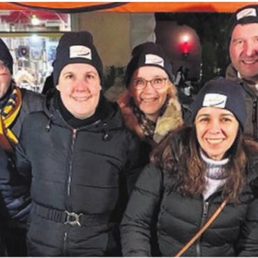 Herzensaktion zur Adventszeit - Der Lions Club Bremgarten-Reusstal machte nicht nur den Kunden und dem Kinderhospiz Flamingo eine Freude, sondern auch sich selber.
Bild: zg