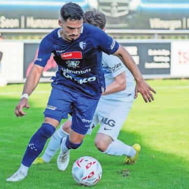 Das Herz in Wohlen - 103 Spiele für die erste Mannschaft des FC Wohlen, 47 Partien für die U23 und noch lange nicht genug: Edison Golaj. Bild: Stefan Hotz