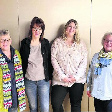 Grössere Spende bewilligt - Der Vorstand ist wieder komplett (v. l.): Conny Wille, Silvia Meier, Selina Stoop, Sonja Widmer-Weibel. Bild: zg
