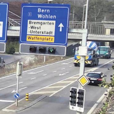 Bibenlos-Tunnel zeitweise gesperrt - Der Tunnel beim Knoten Bibenlos wird saniert. Dies führt nachts zu Umleitungen. Bild: Archiv