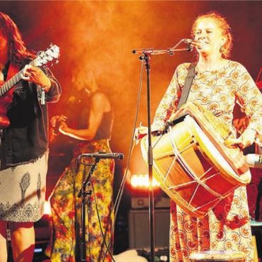 Paradies beim Föhrenhof - Die Frauen-Balkan-Band «Haimos» sorgte für Stimmung.