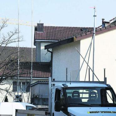 «Erste Gefahr ist nun abgewendet» - Doch kein 61-Millionen-Bau? Die Profile, die auf eine wuchtige Überbauung schliessen liessen und für viel Gesprächsstoff sorgten, wurden wieder demontiert. Bild: Daniel Marti