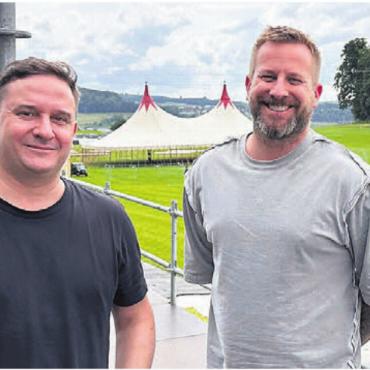 Den Mund nicht zu voll nehmen - Die beiden Hive Air-Macher Anatol Gschwind (links) und Robin Brühlmann.