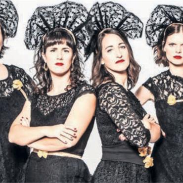 Vielfalt und ein Jubiläum - «Mir Froue heis luschtig». Die Berner A-Cappella-Gruppe «The Sparklettes» ist Teil des neuen Sternensaal-Programms. Bild: pd