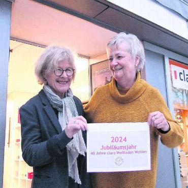 Die Vision weitertragen - Die langjährige Mitarbeiterin Käthy Hüsser (rechts) und Vereinspräsidentin Lilo Veraguth freuen sich auf das Jubiläumsjahr. Bild: bo