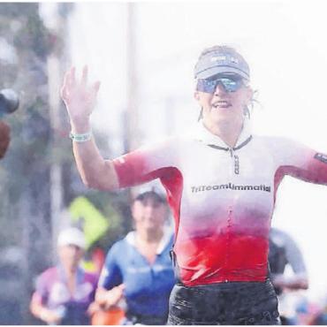 «Mit Hawaii noch eine Rechnung offen» - Cécile Treier in Hawaii: Glücklich trotz Defekten und heissem Wetter. Bild: zg
