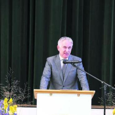 Grosse Herausforderung - Regierungsrat Alex Hürzeler nimmt sich Zeit, um der Eröffnung beizuwohnen.