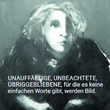 Menschen im Mittelpunkt - Der Aargauer Künstler Wilfried Bolliger ist mit einer Auswahl seiner Bilder in der Alpinit zu sehen. Bild: pd