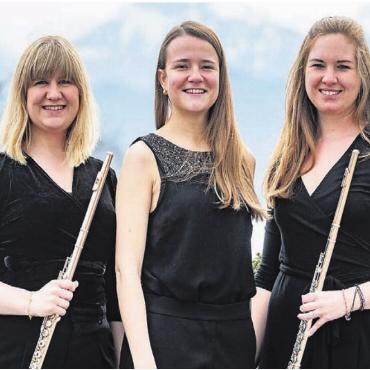 Konzertfonds mit «Der Froschkönig» - Das Trio «Note à Note» besteht aus Magdalena Zwahlen, Sharon Mazzoletti und Livia Gučanin. Bild pd: