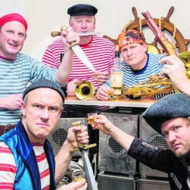Kinderkonzert im Sternensaal - Die Piratencrew der «Inflagranta» ist im Sternensaal zu Gast. Bild: zg