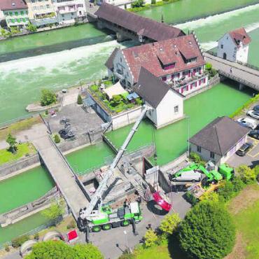 Für die nächsten 50 Jahre - Die Arbeiten sind nicht nur aus der Luft ein spektakulärer Anblick.
